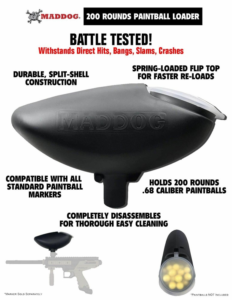 Maddog Tippmann 98 Custom BASIC Titanium HPA Paintball Gun Starter Package