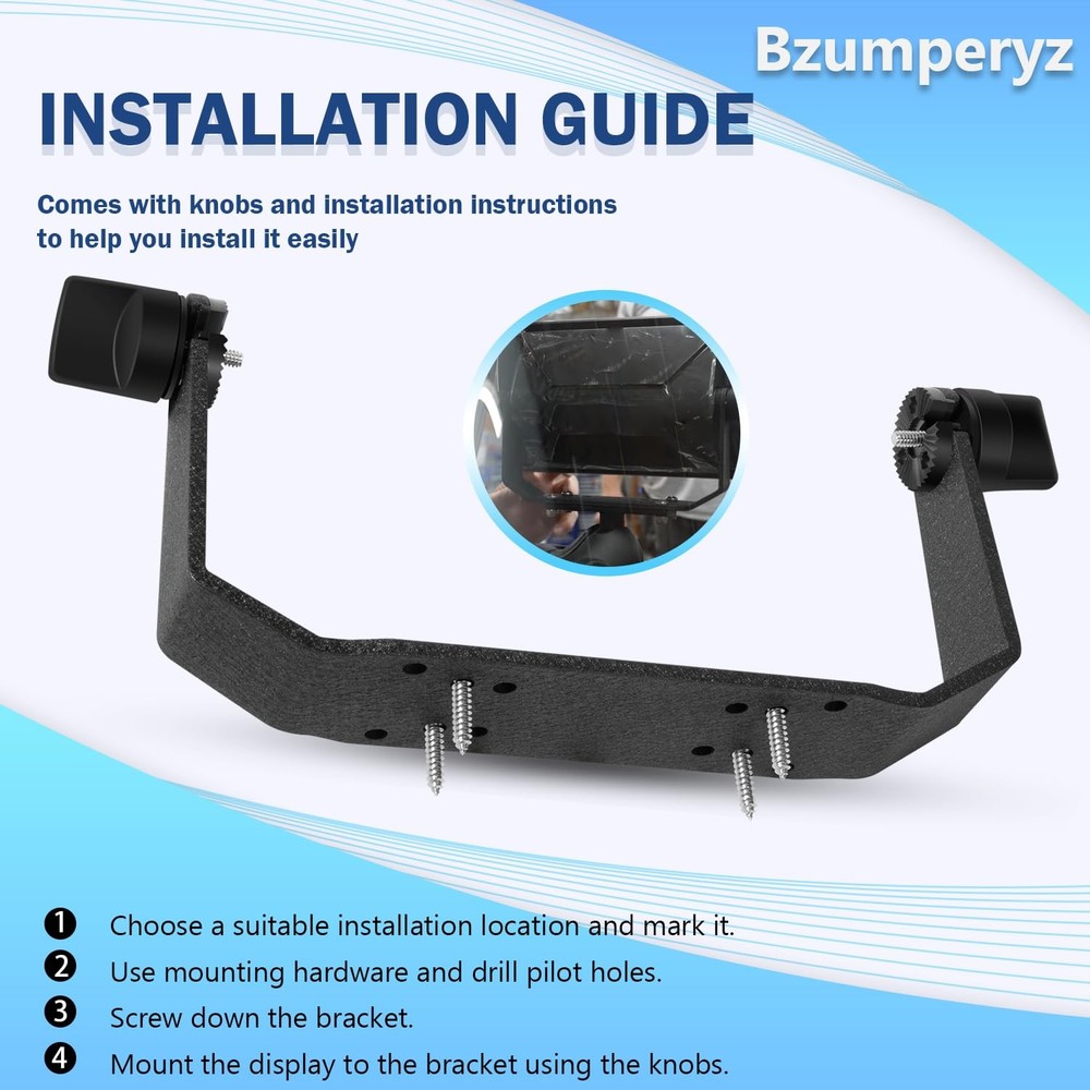 Bzumperyz 7401491 Gimbal Bracket Mounting Bracket with Knobs Mounting Screws ...