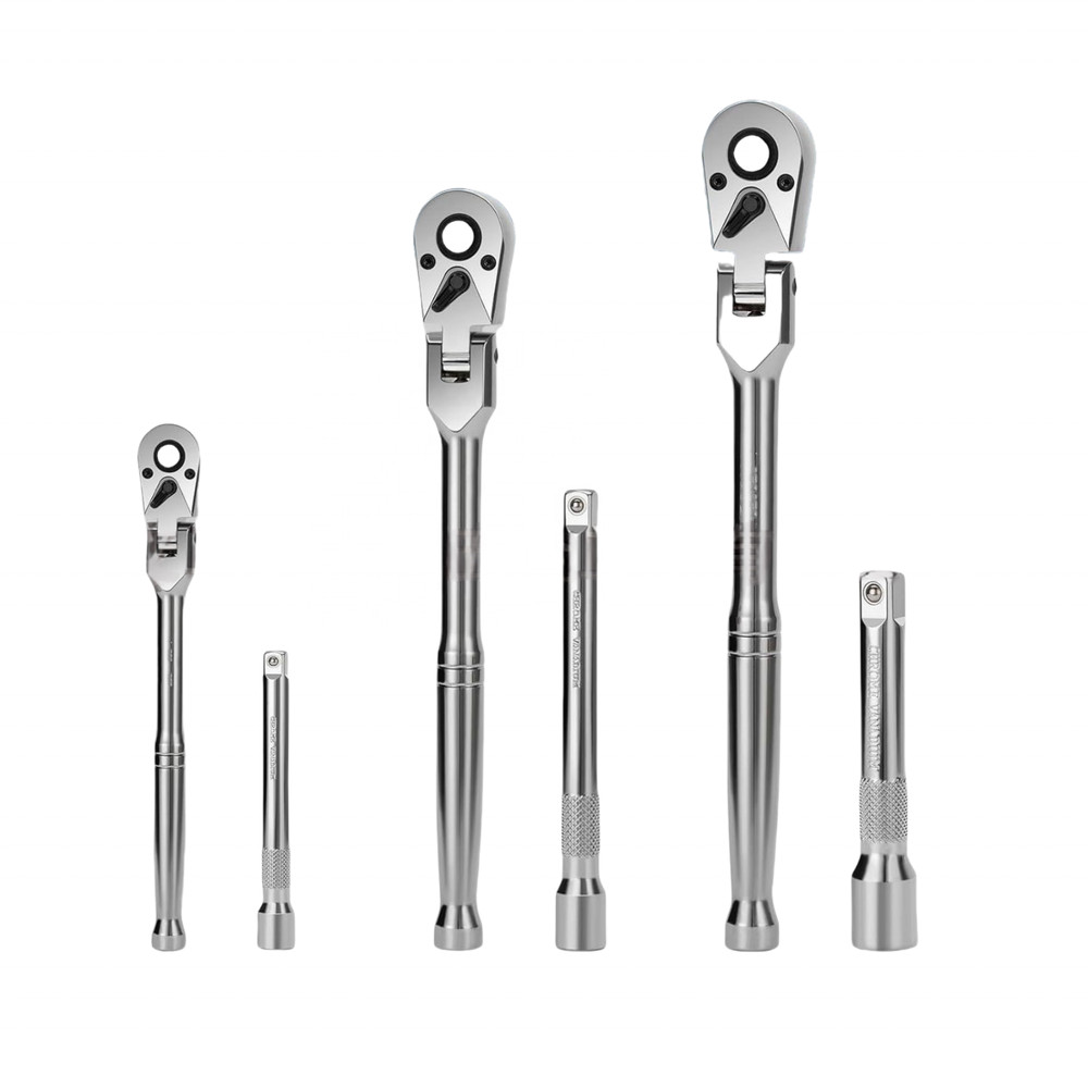 6pcs Flex Head Ratchet Wrench Set
