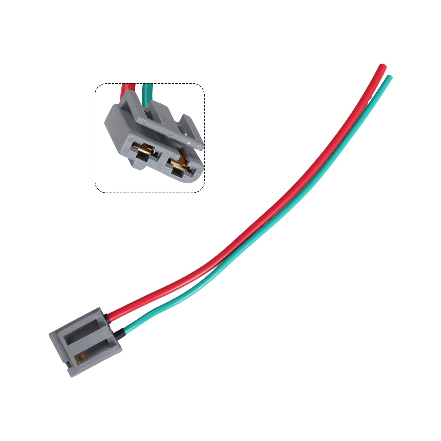 Hei Distributor Upgrade + 8mm Hd Plug Wires for Ford Inline 6 Cyl 170 200 250