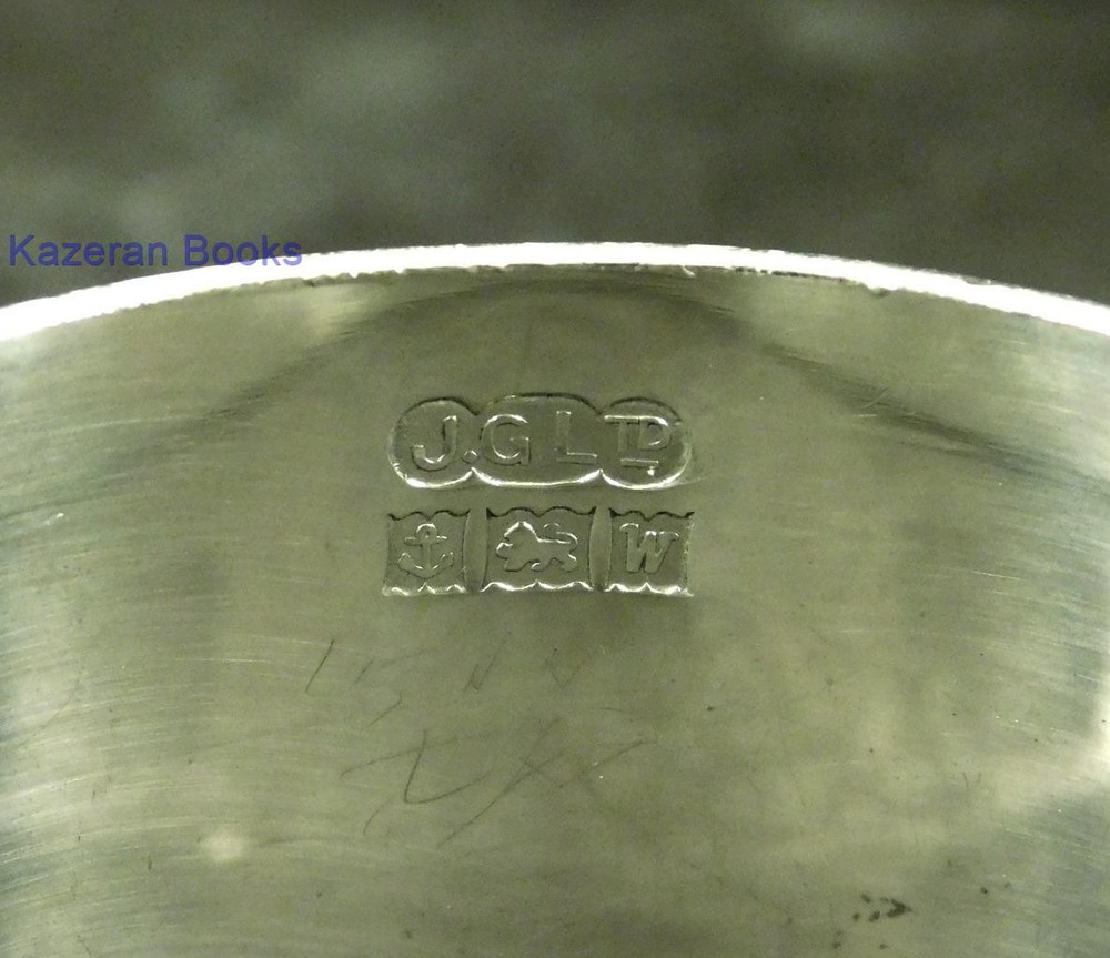 Vintage Solid Sterling Silver Napkin Ring 1971 By J Gloster Ltd 'Sr John'