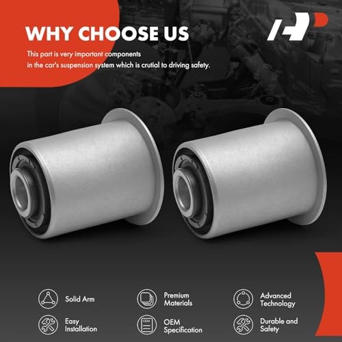 2 x Front Lower Control Arm Bushing Kit, Compatible with Ram Dakota 2011 &