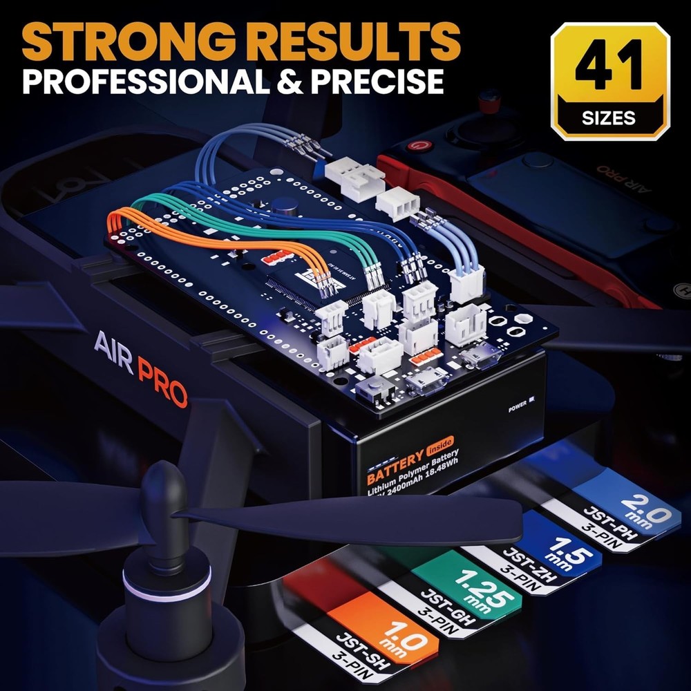 Micro Connector Crimping Tool Kit 41 Types JST PH Molex 32-22 AWG