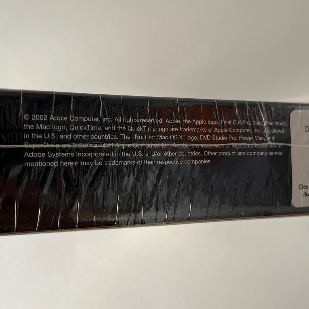 Software Apple DVD Studio Pro 1.5 RTL M8698Z/A © 2002