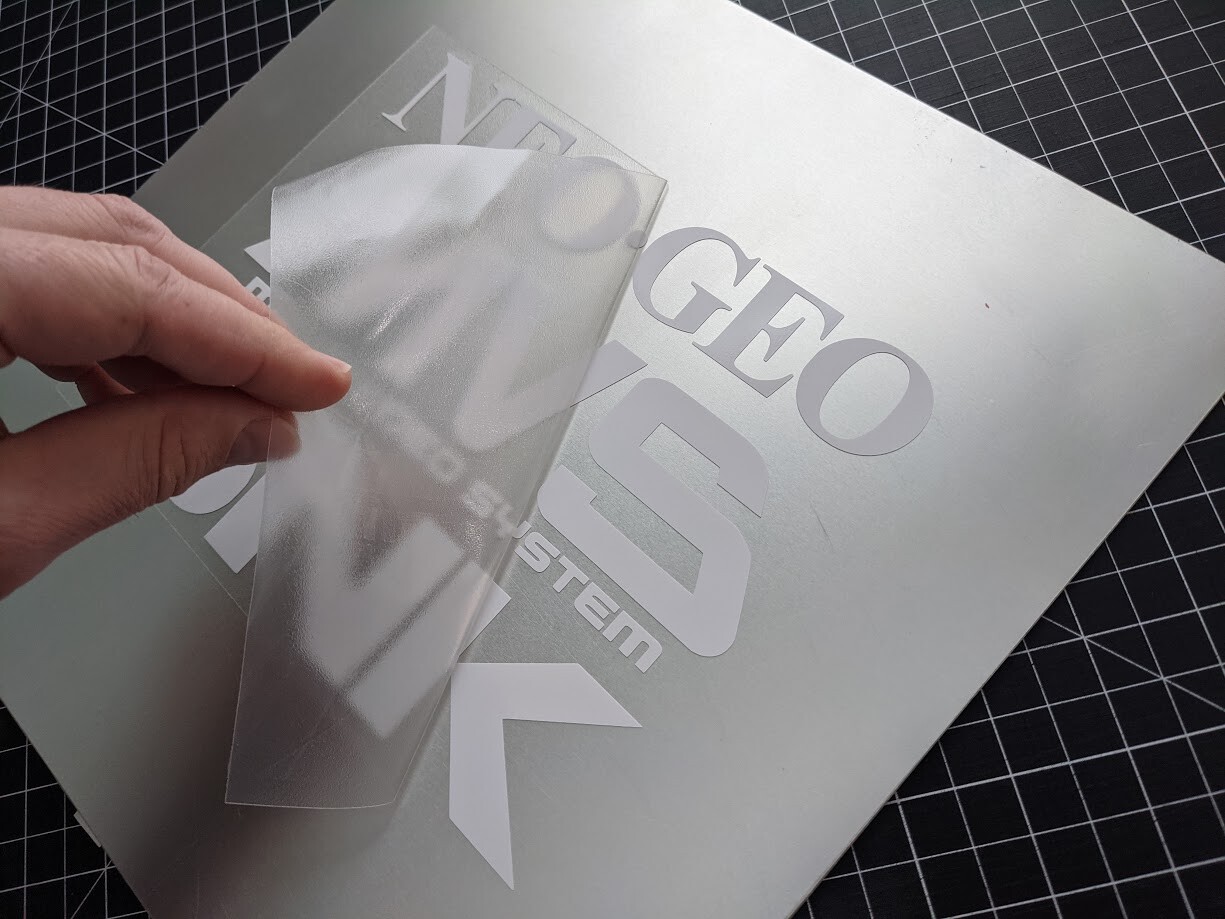 2 pack - Arcade style Vinyl Decal Sticker 5" x 4" NeoGeo MVS vertical stack