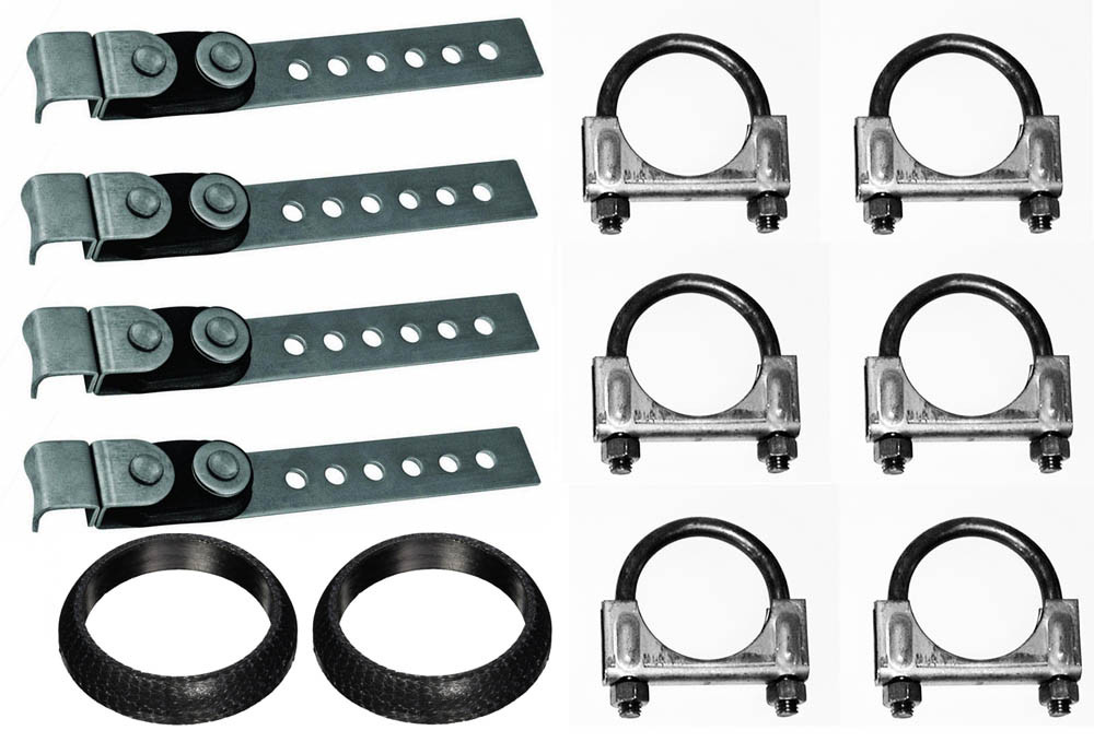 New 1965-1970 Mustang Dual Exhaust System Full Kit Standard H-pipe 2" 289 302 V8