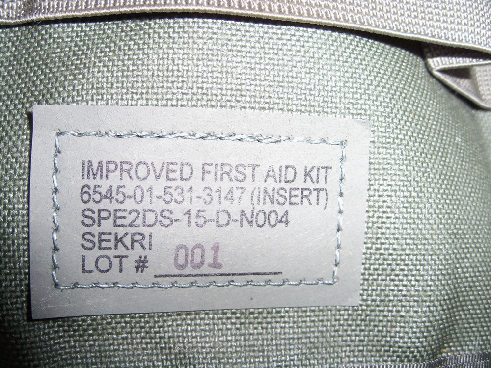 IMPROVED MILITARY FIRST AID KIT (EMPTY WITH INSERT)
