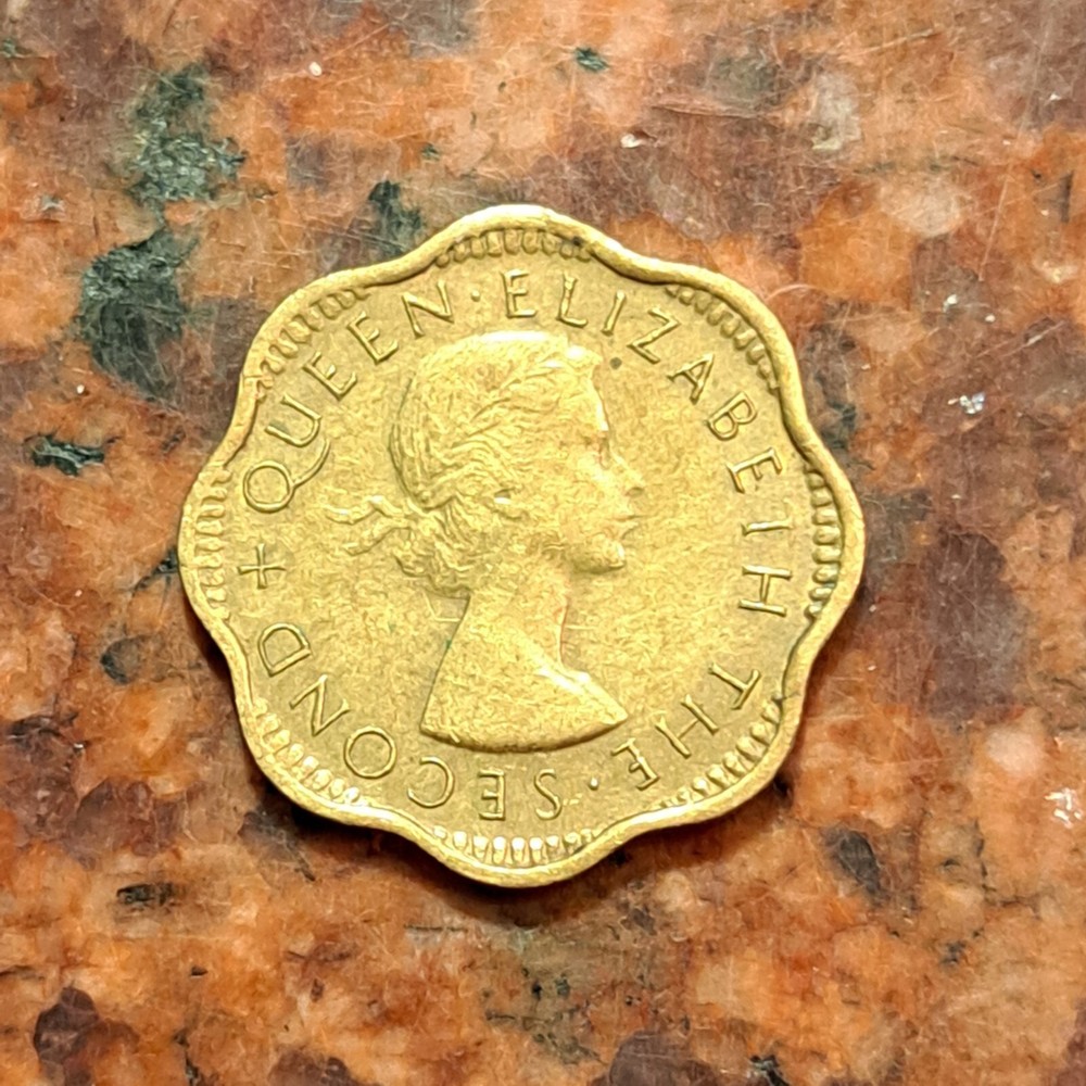 1955 CEYLON 2 CENTS COIN - #B4171