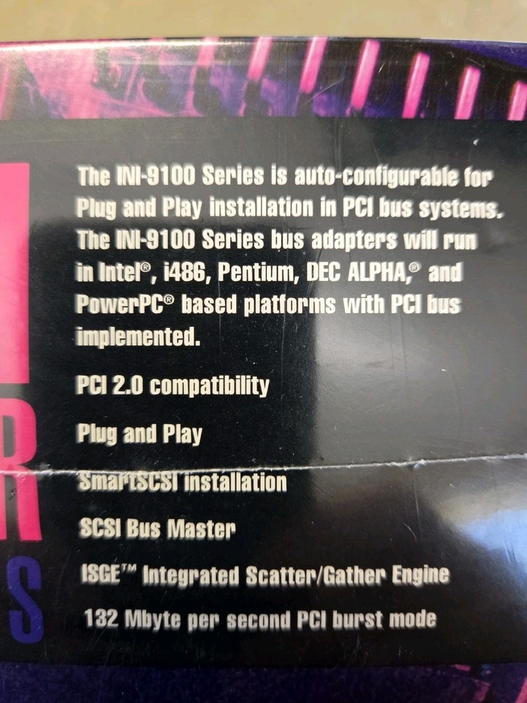 PCI SCSI Bus Master Host Adapter High Performance Sealed