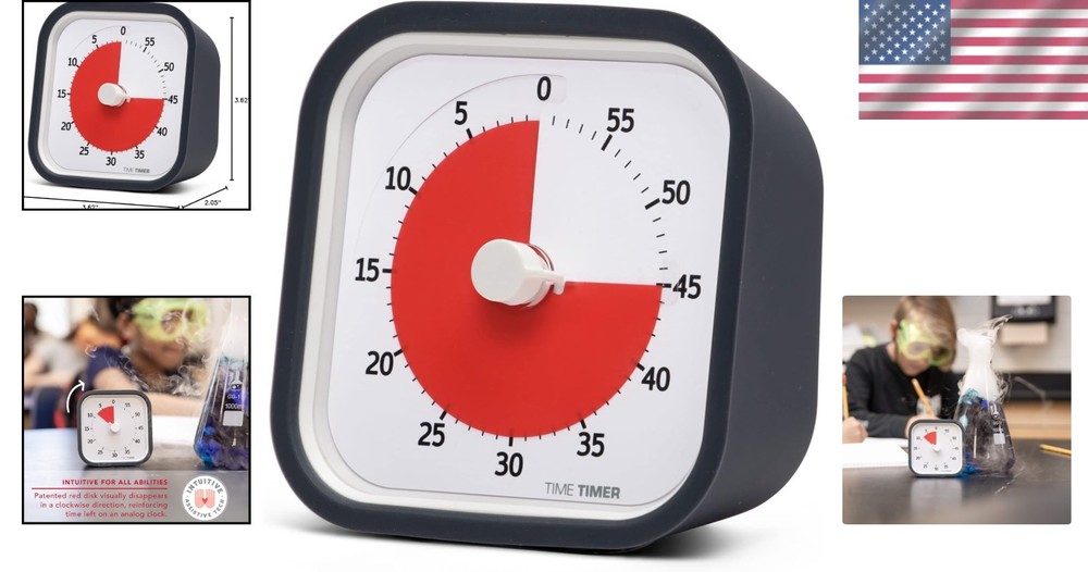 MOD Silent Visual 60-Minute Countdown Timer - Perfect for Home & Classroom
