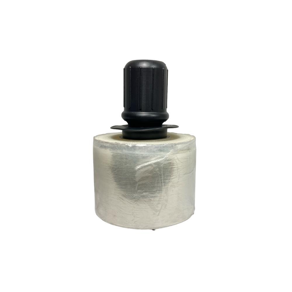 Clear Extended Core Stretch Shrink Wrap with Black Spinner Handle - Size & Rolls