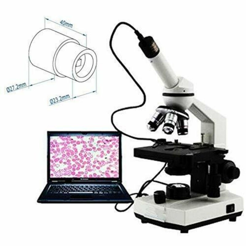 2.0MP USB Microscope Digital Electronic CMOS Eyepiece Video Camera with Adapter