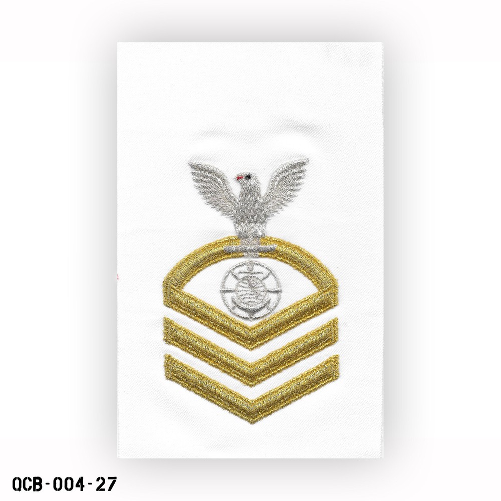 US Navy CPO E-7 Chief Petty Officer Religious Programs Specialist White Patch