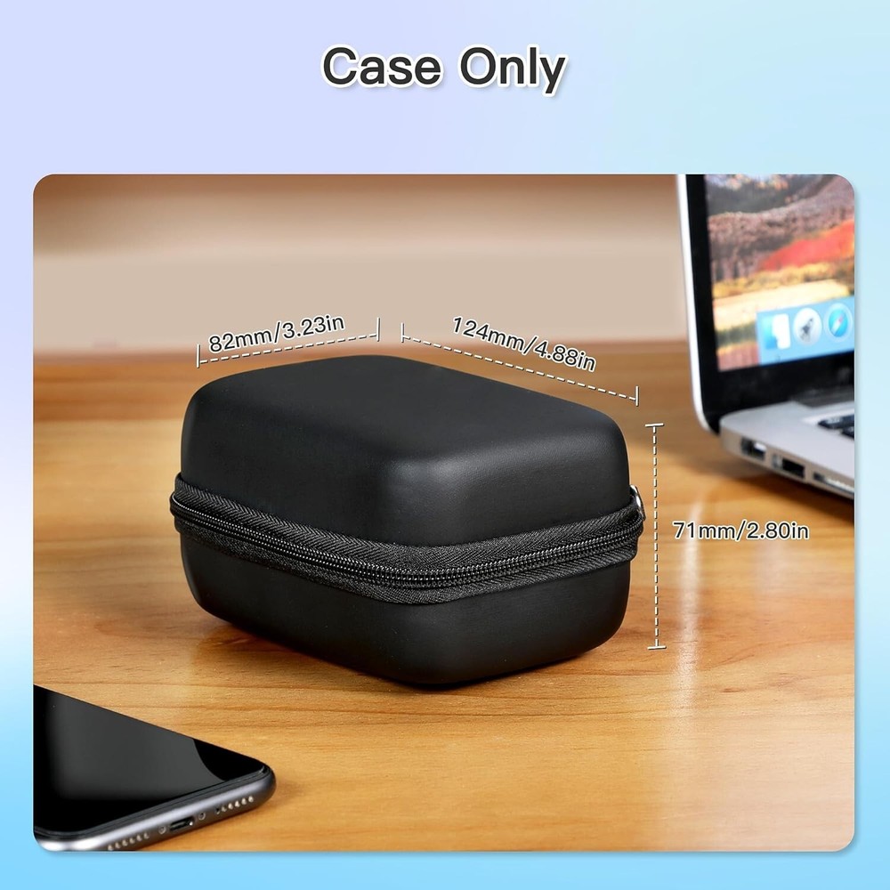 Label Printer Case Compatible with P31S Label Maker, (Case Only), Black