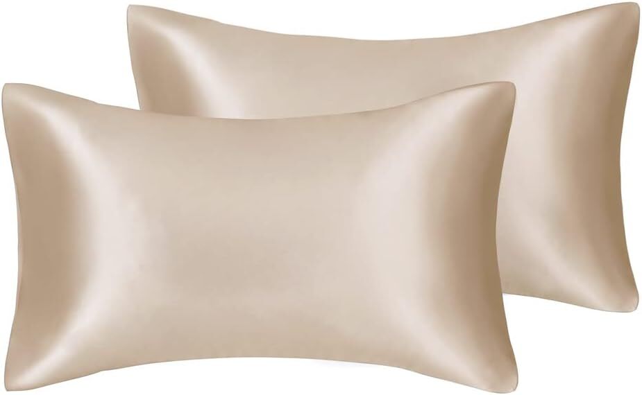 2 Satin Pillowcase with Zipper Silky Satin for Hair & Skin ALL COLORS ALL SIZES