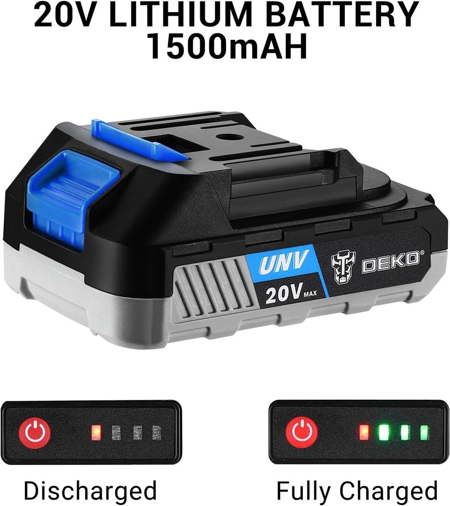 Versatile 20V Cordless Power Drill with Bits - Compact Design for Easy Use