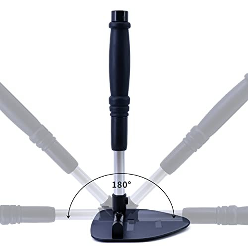Pivoting Windshield Glass Cleaning Tool Extendable Aluminum Handle Triangle