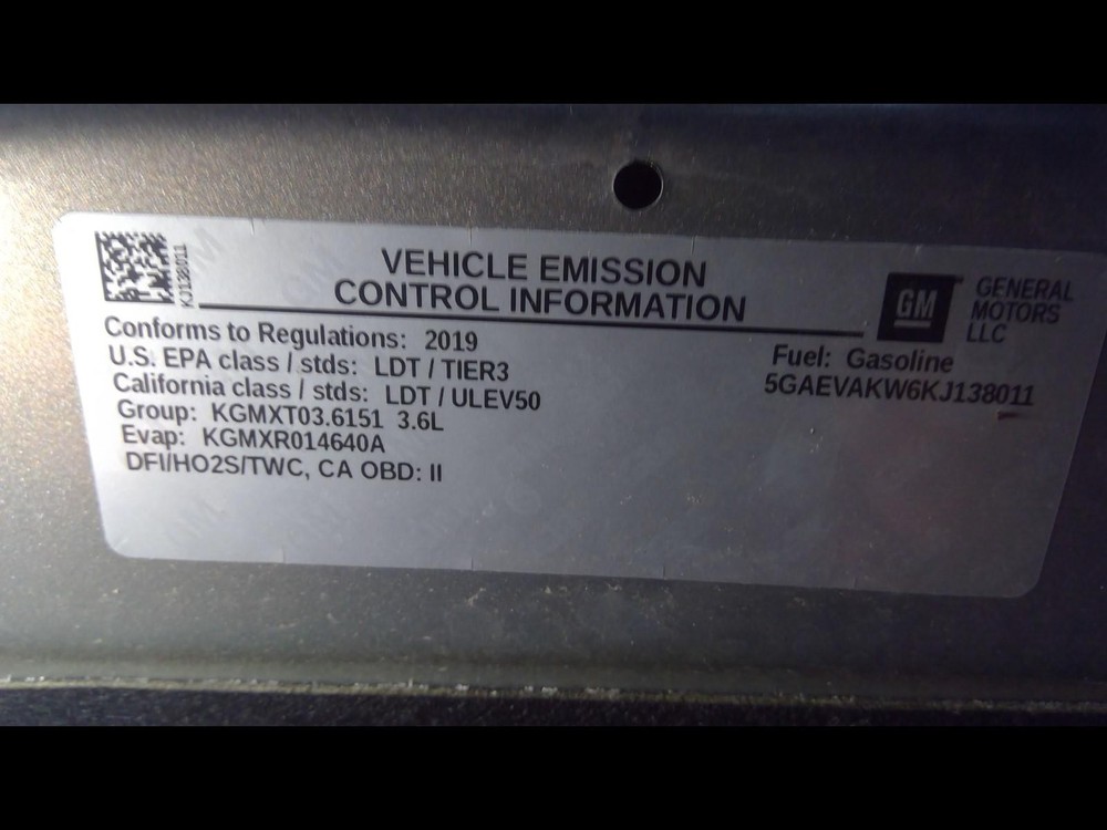 Used Tail Light Panel fits: 2019 Buick Enclave Grade A