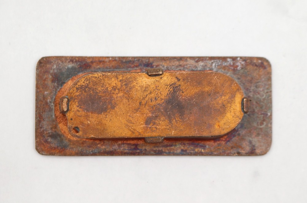 Vintage Rectangular 3.25 in. Brass Window Sash Lift