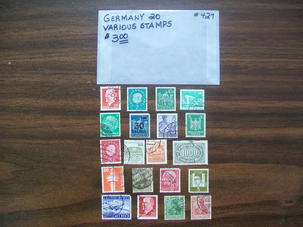 Germany Postage Stamps - Germany - Vintage - 20 Various Stamps (427)