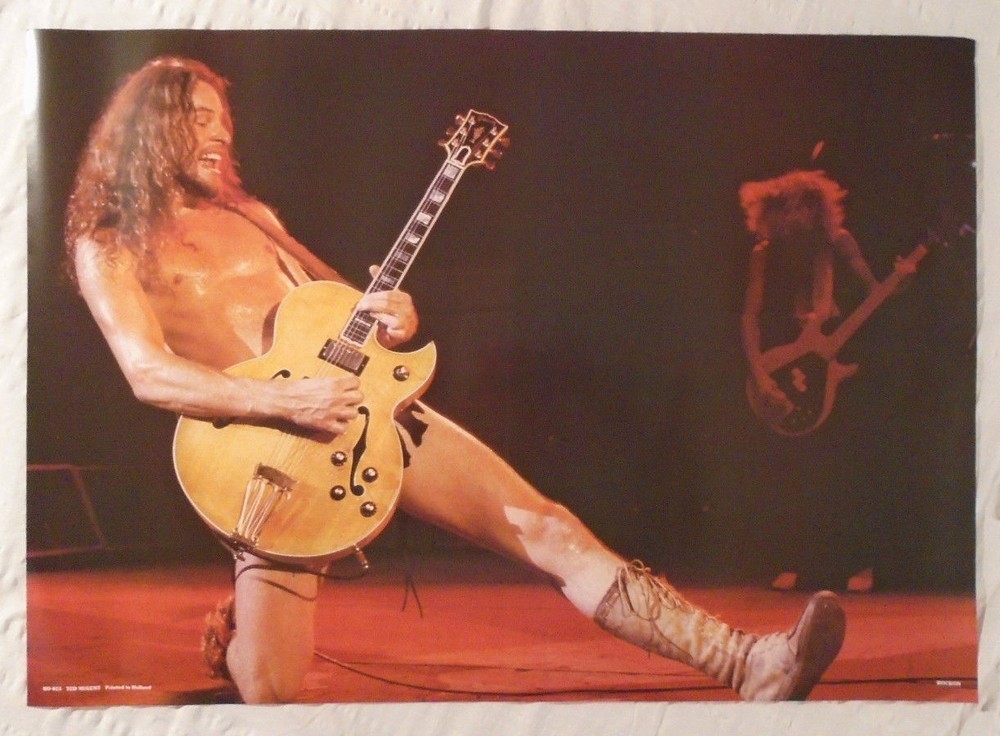 Ted Nugent 1981 Poster Brand New Condition Rock On Holland