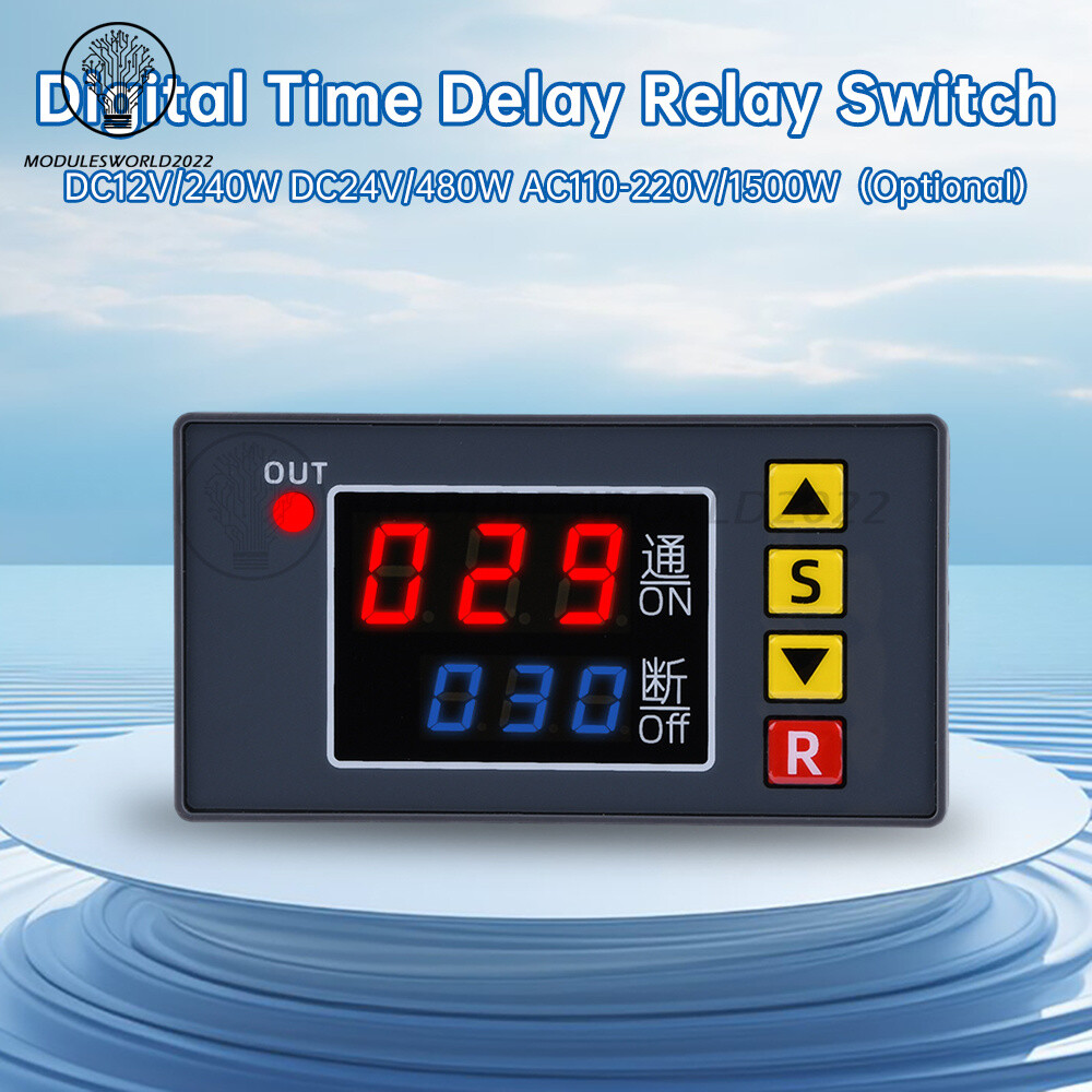 T3231 Programmable Digital Time Delay Relay Dual Display Timer Control Switch