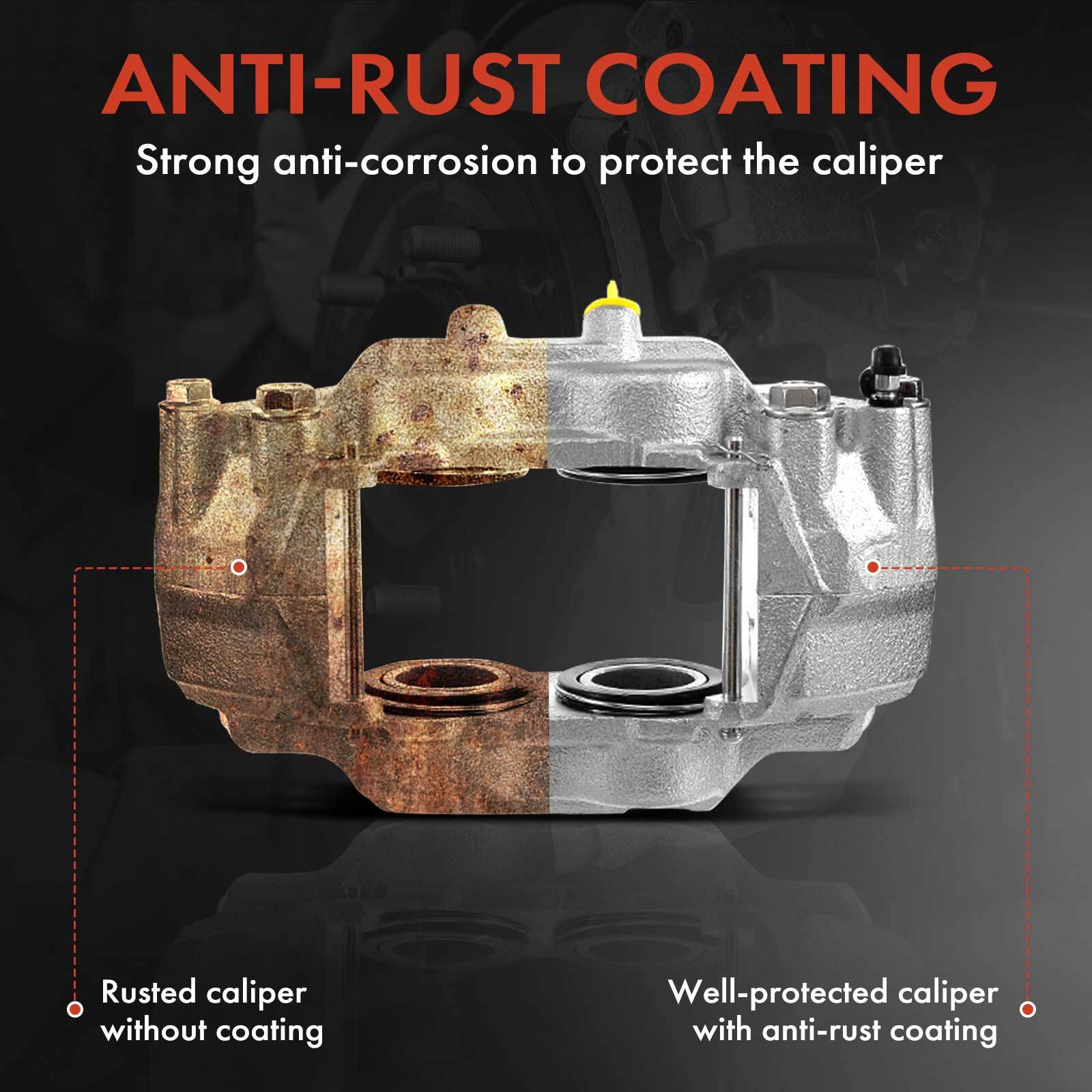 2x Front L & R Disc Brake Caliper for Chevrolet Silverado 1500 GMC Sierra 1500