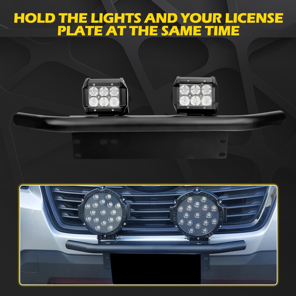 Bull Bar Bumper License Light Mount Holder For Subaru Forester Outback Crosstrek