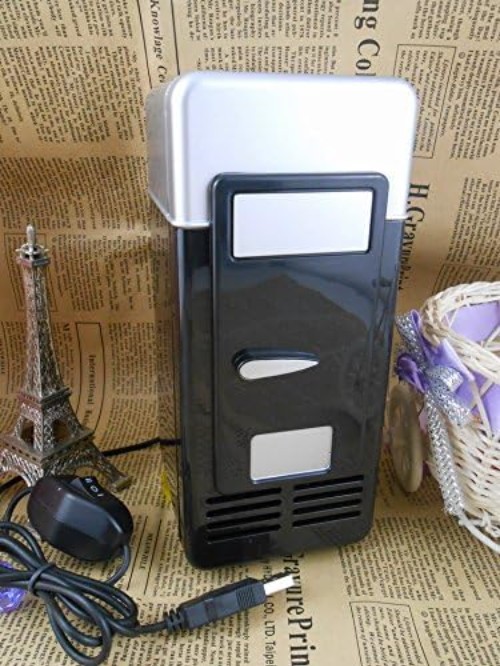 Portable USB Powered Fridge with Cooling & Heating for On-the-Go Beverage Needs