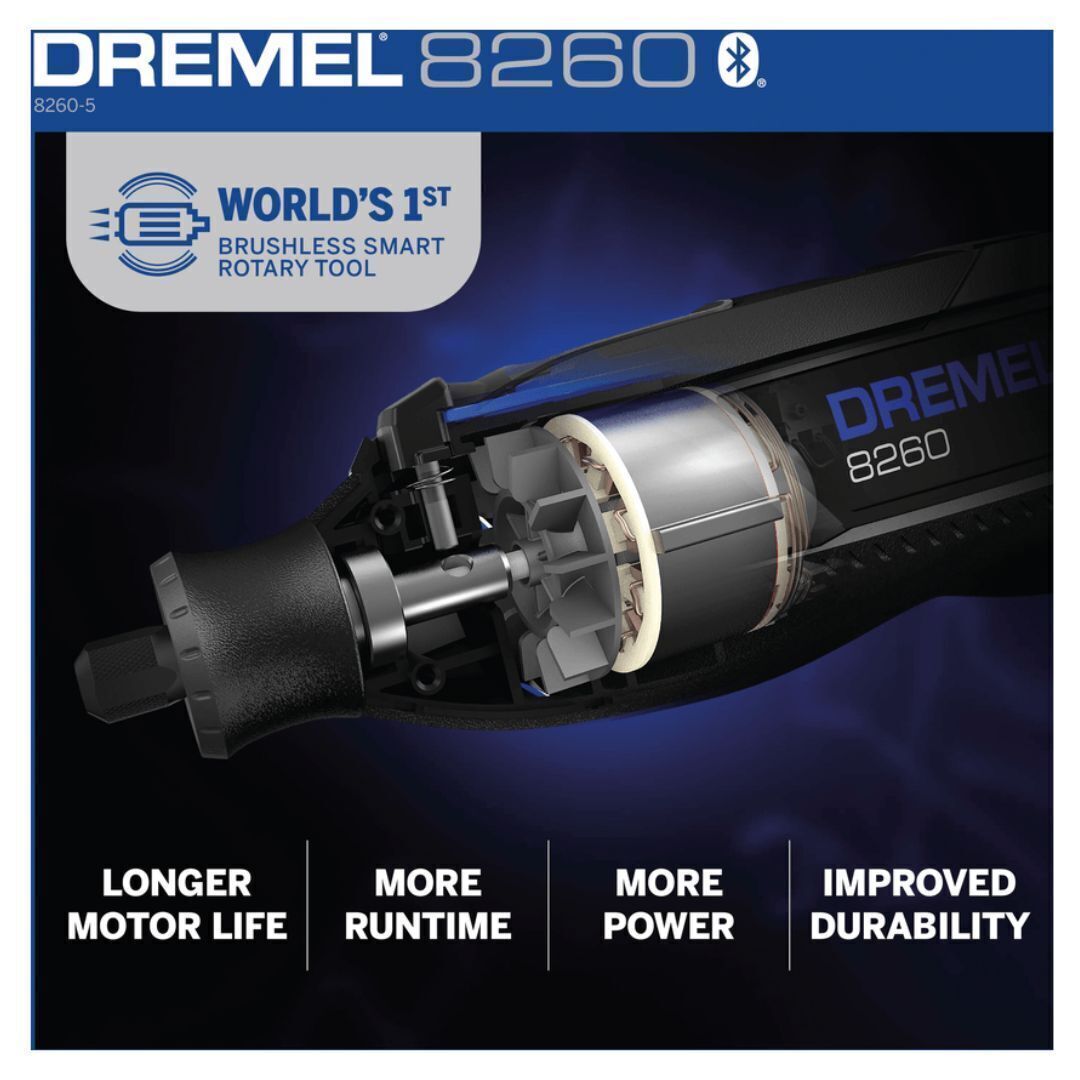 Dremel 8260 Black Smart Multi Tool with Brushless Motor and App Support