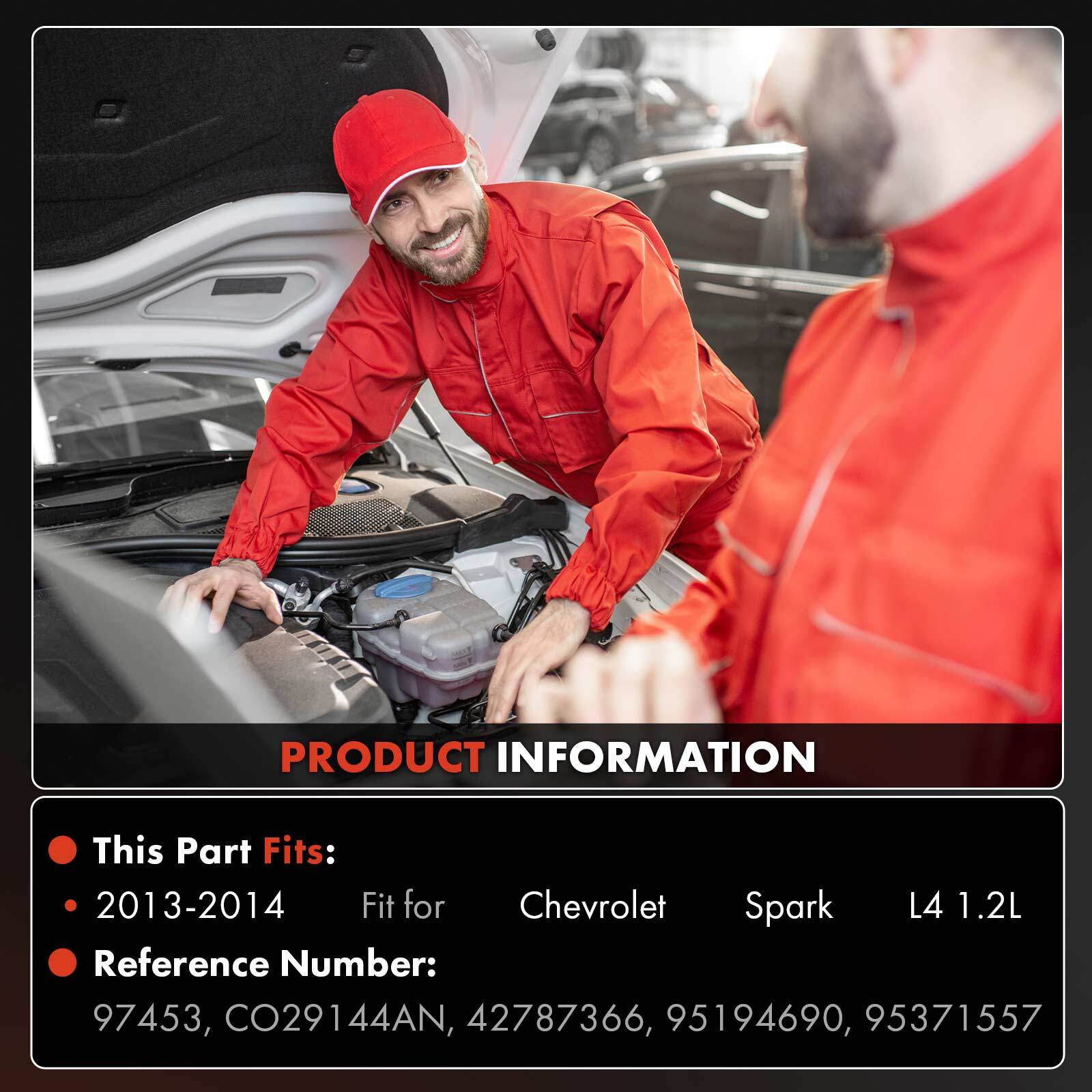 AC Compressor w/ Clutch for Chevrolet Spark 2013-2014 4-Pulley Groove CO29144AN