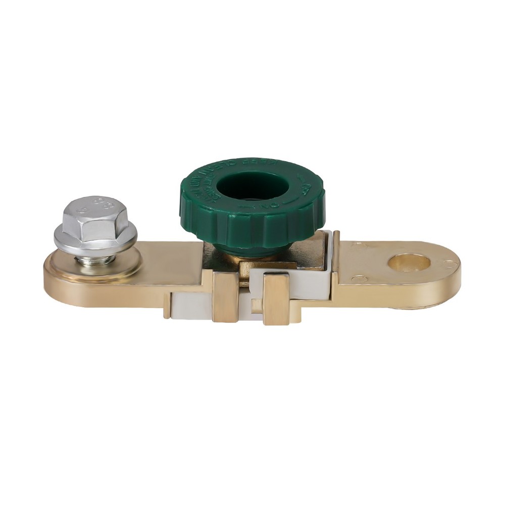 2Pc Side Mount Auto Battery Brass Terminal Master Disconnect Kill Cut Off Switch