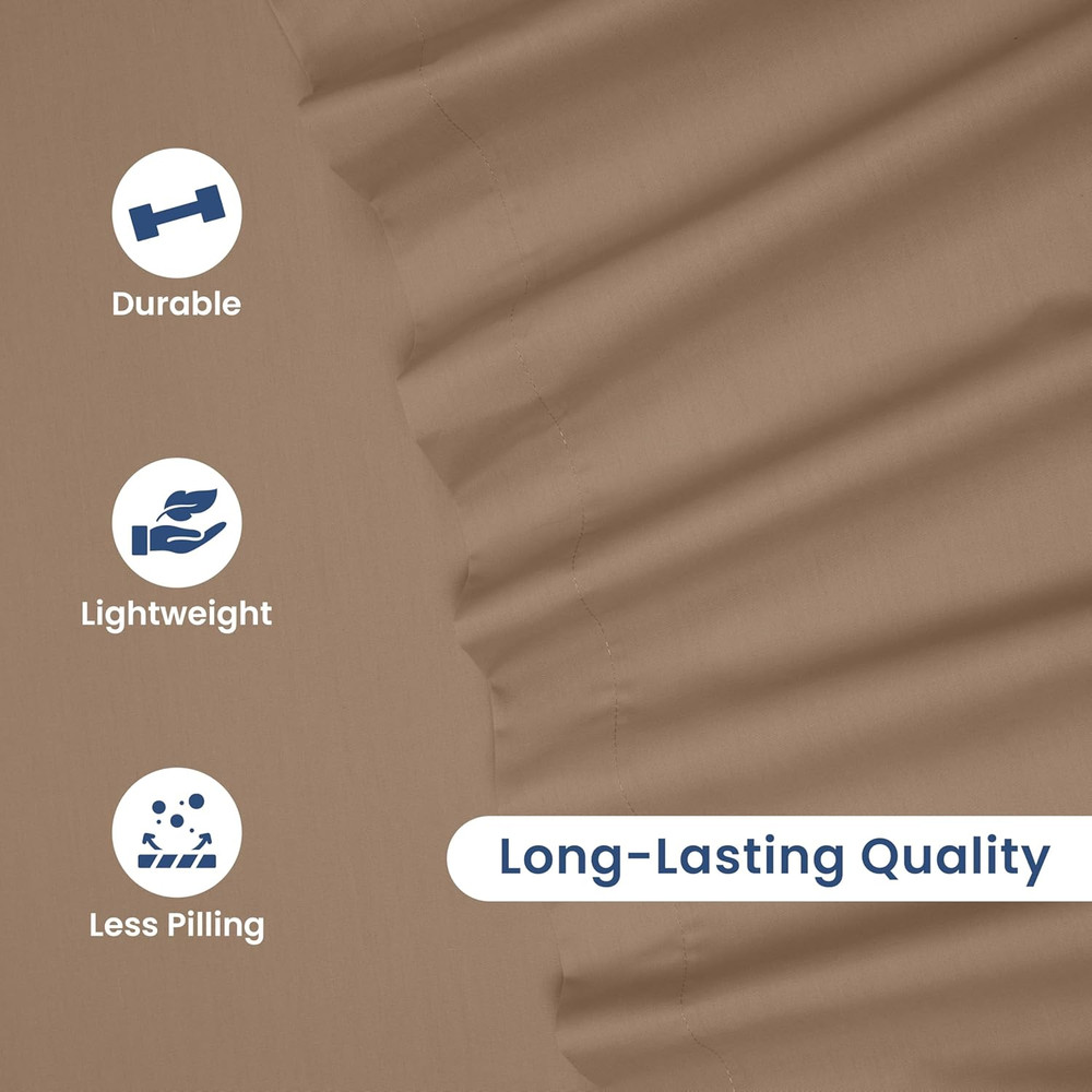 4 Piece Queen Bed Sheets Set | Queen Bed Sheets – Light Weight, Soft Breathable