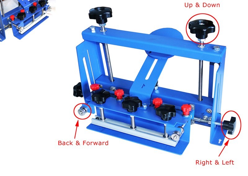 Precision Micro-adjust Screen Printing Clamp 3 Direction Screen Printing Tool