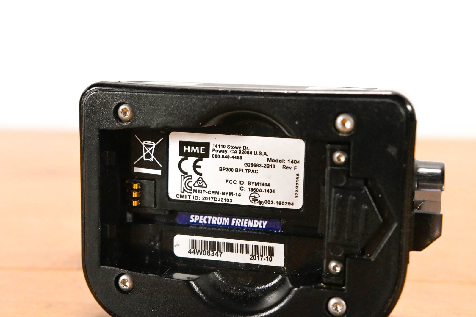 HME BP200 Wireless Beltpack CG01UFE