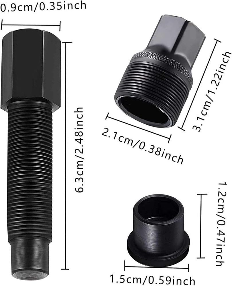 Essential Crank Puller Tool for Road, Mountain, and Folding Bikes - Lightweight