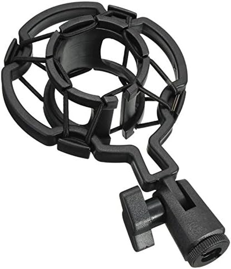 ThtRht 2 Pack Microphone Shock Mount Clip Universal Mic Mounts black