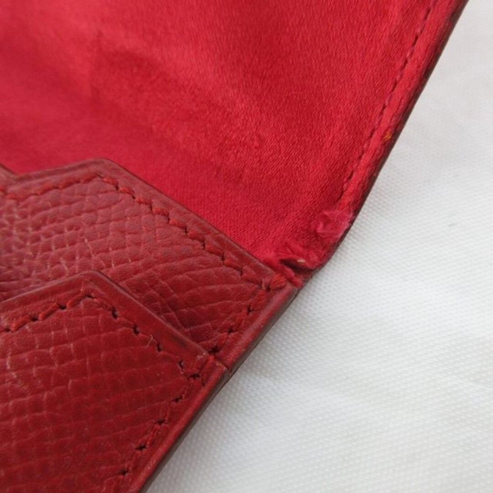 Hermes C Engraved Card Case Business Holder Epson Leather