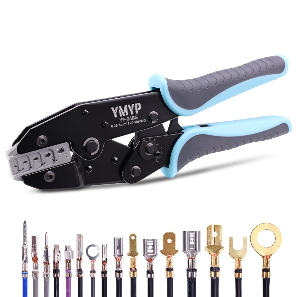 Crimping Tool for Open Barrel Terminals JST Molex TE Compact, Chrome