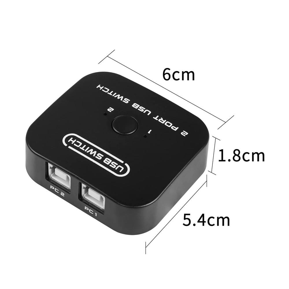 USB Printer Sharing KVM Switch - Automatic Driverless Device Sharing System