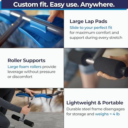 P2 Back Stretcher, Black/Blue