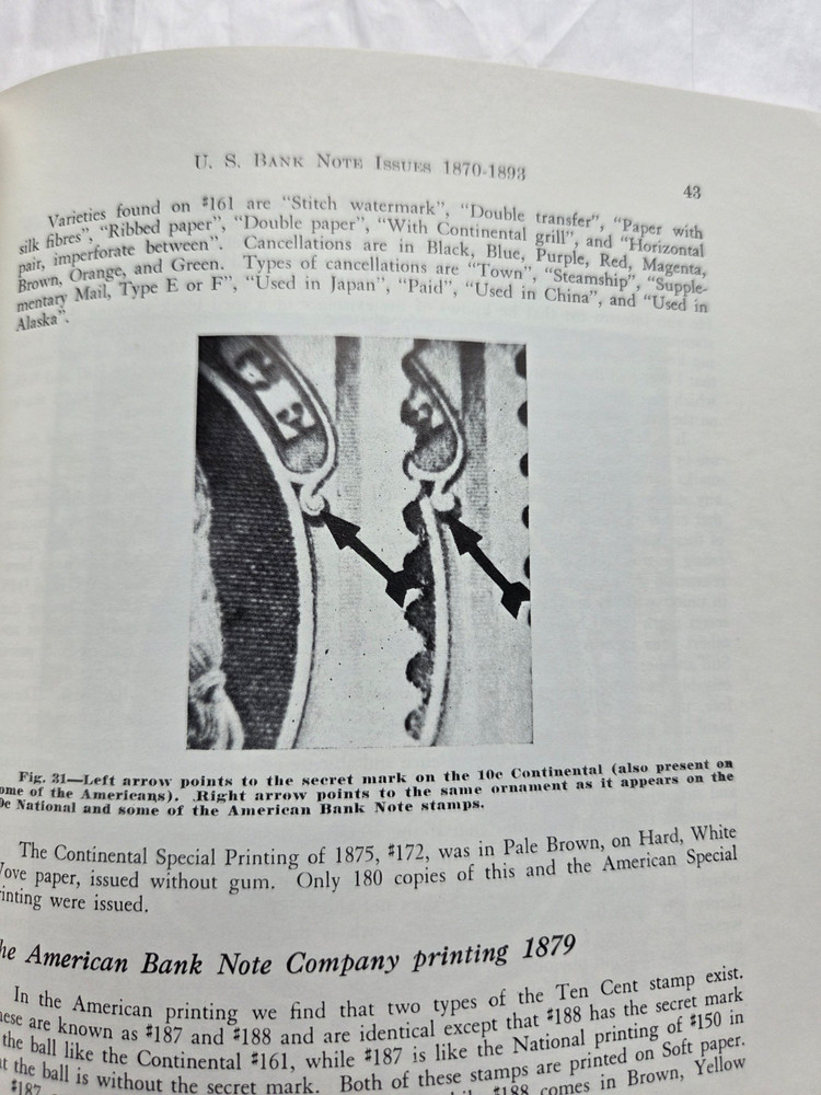 The Bank Note Issues of United States Stamps, 1870-1893 - Lester Brookman