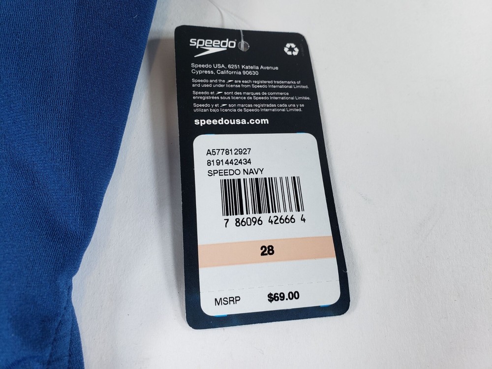 Speedo Solid Speedo® Endurance + Thin Strap Size 28 Navy