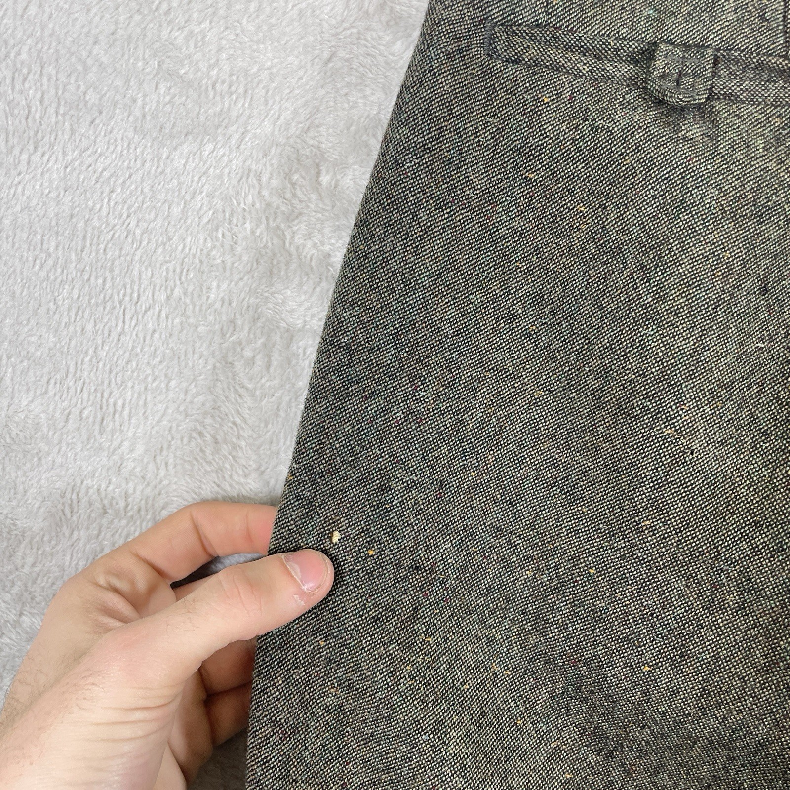 Vtg 50s Drop Loop Wool Slacks Men’s 32x32 Pendleton Rockabilly Pants Pleated 40s