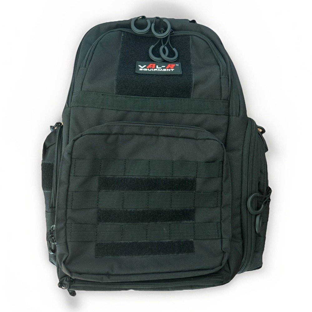 Val-R Modular Tactical Range Pistol Backpack in Black