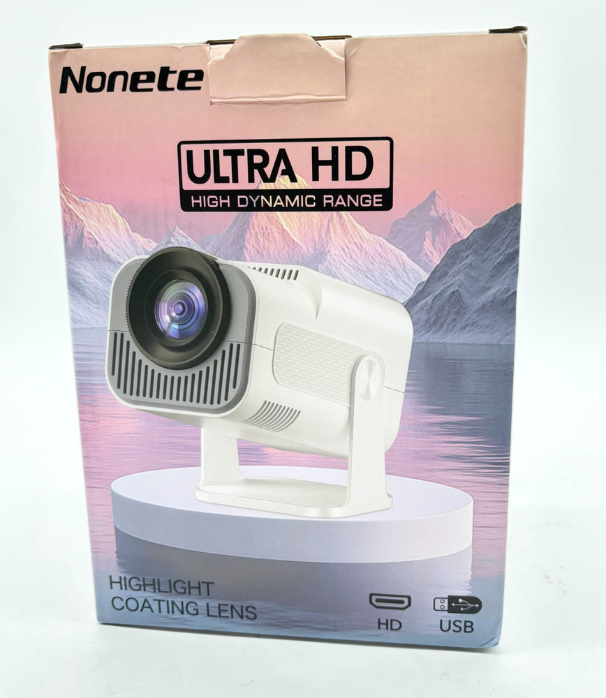 Nonete Ultra High Definition High Dynamic Range Projector Model NT30 - White
