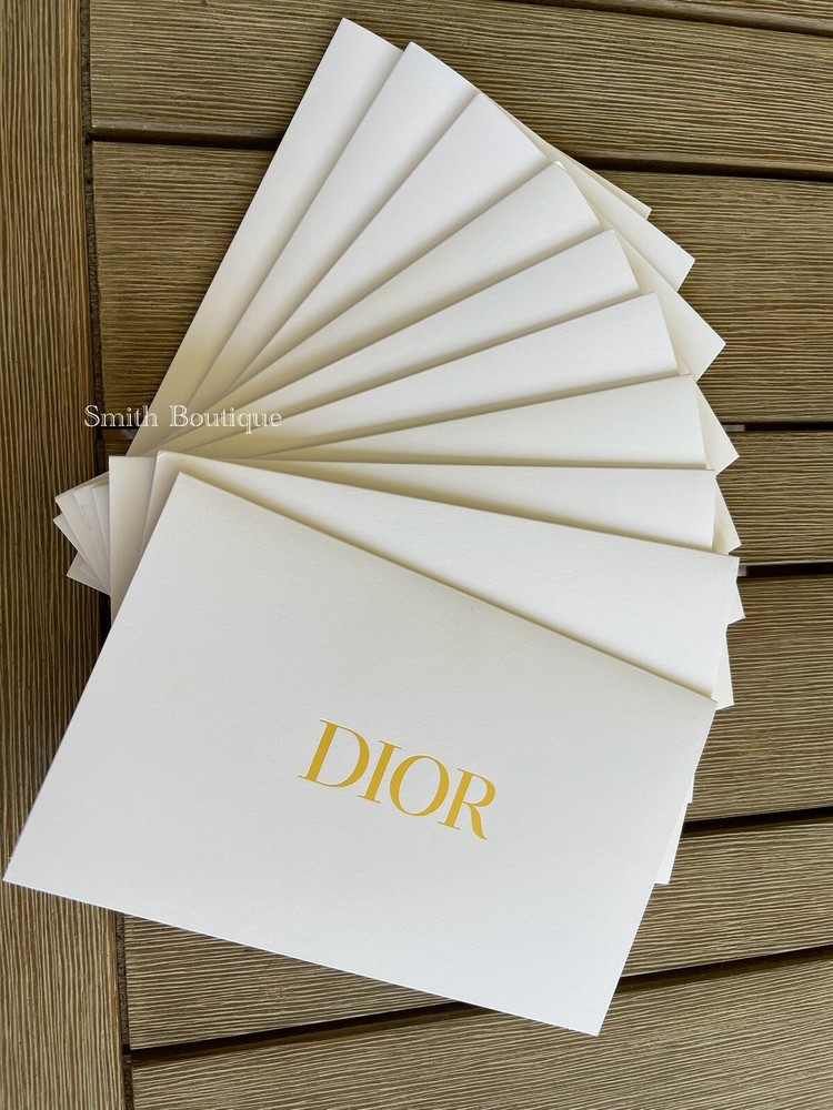 Authentic Dior White/Gold Envelope (10 Pack)