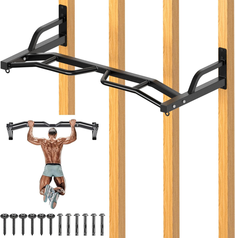 48" Wall Mounted Multifunction Cable Pulley System Gym, 48" Wall Mounted Pull up