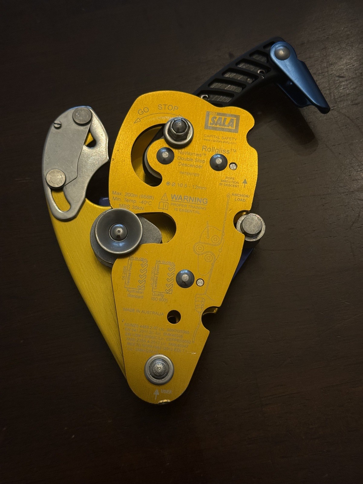 DBI No Worries Double-Stop Descender