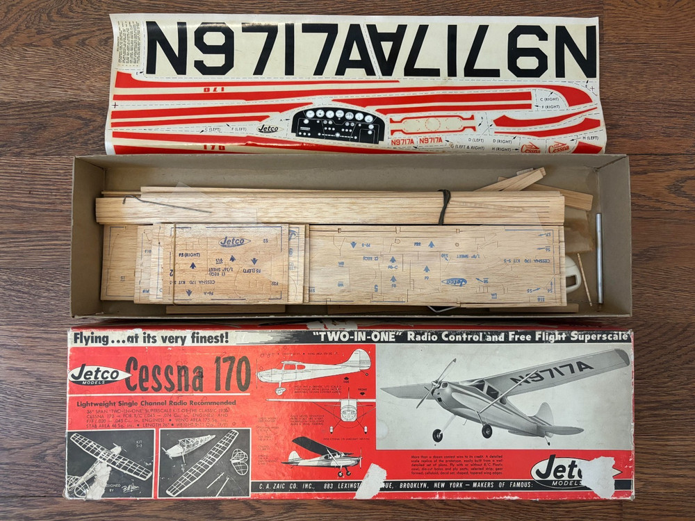 Cessna 170 by Jetco R/C model kit